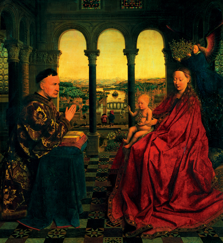  扬·凡·艾克  Jan Van Eyck——洛林大臣的圣母